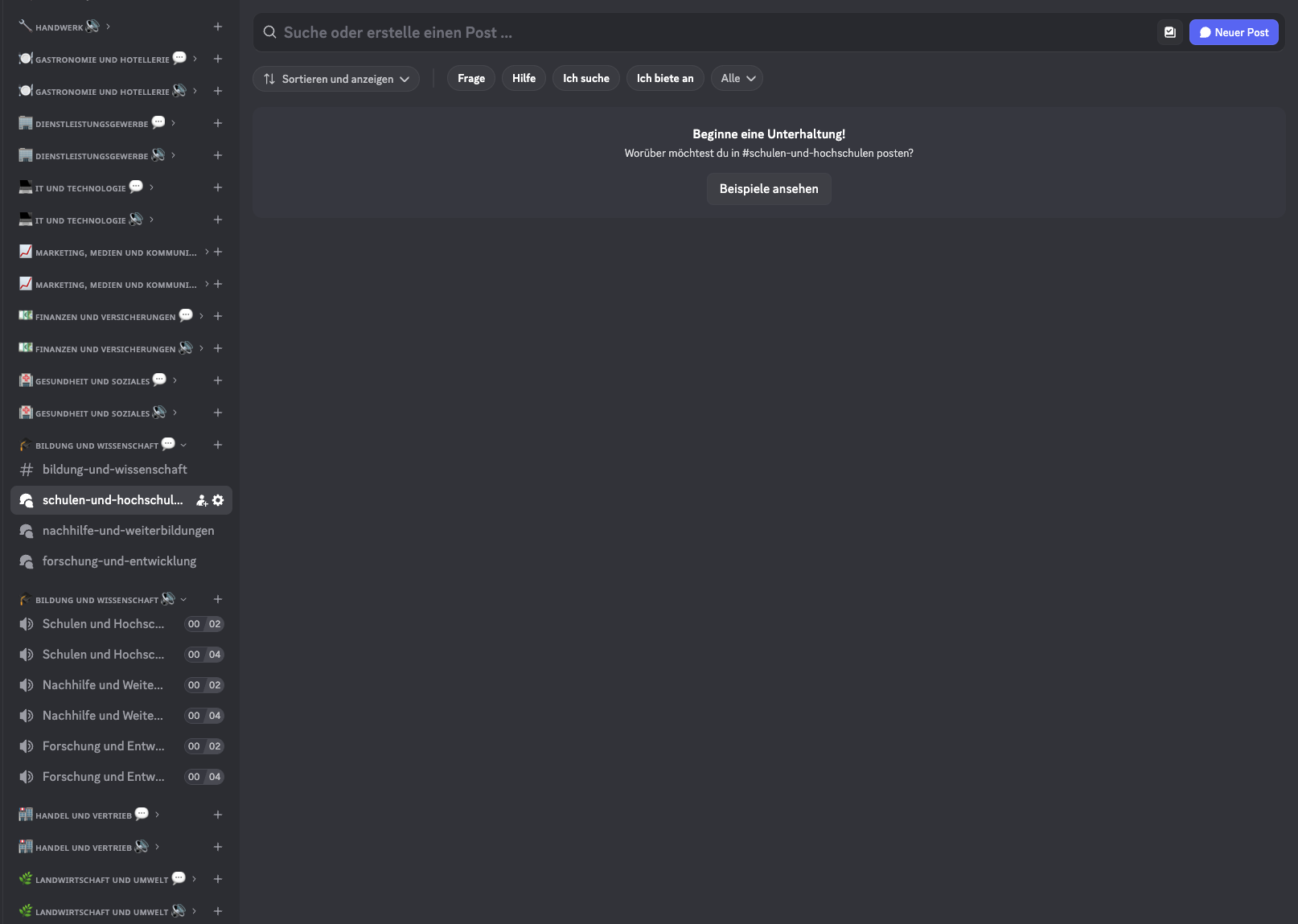 Sub-forum of the Education and Science Discord area